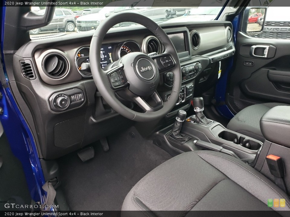 Black Interior Front Seat for the 2020 Jeep Wrangler Unlimited Sport 4x4 #134738802