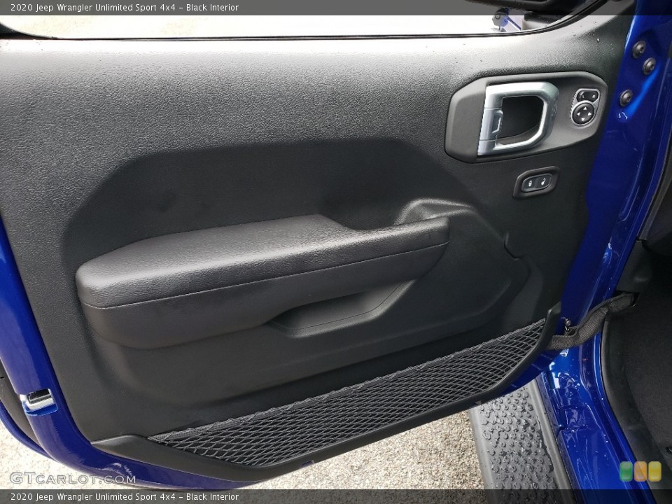 Black Interior Door Panel for the 2020 Jeep Wrangler Unlimited Sport 4x4 #134738826