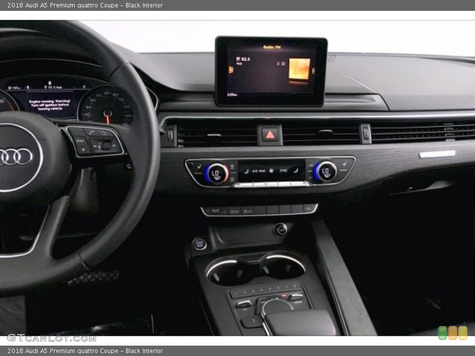 Black Interior Dashboard for the 2018 Audi A5 Premium quattro Coupe #134739357