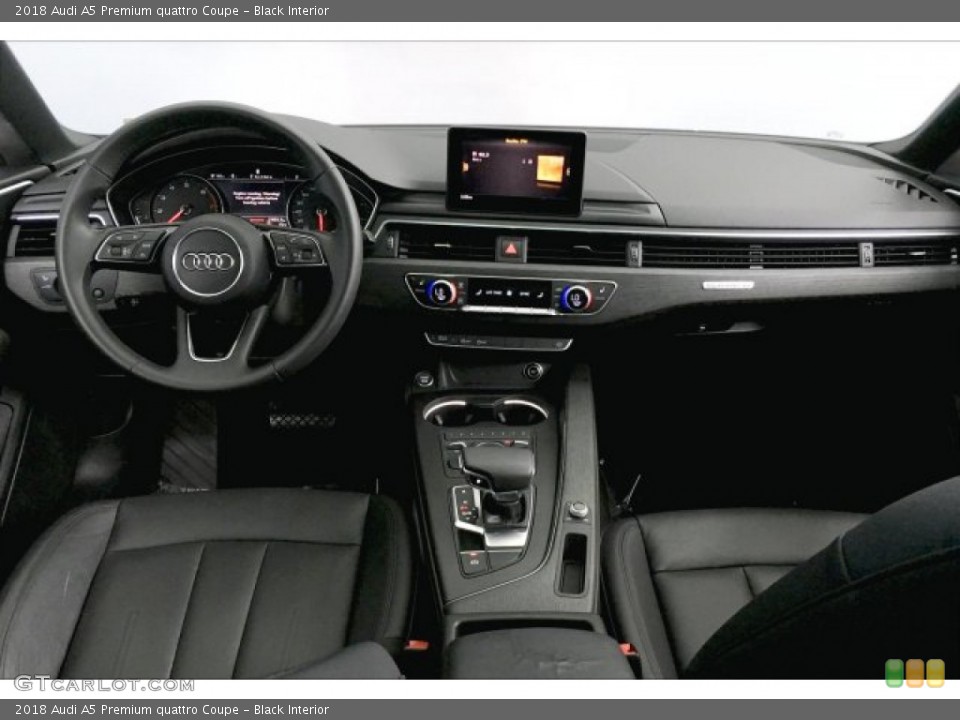 Black Interior Dashboard for the 2018 Audi A5 Premium quattro Coupe #134739735