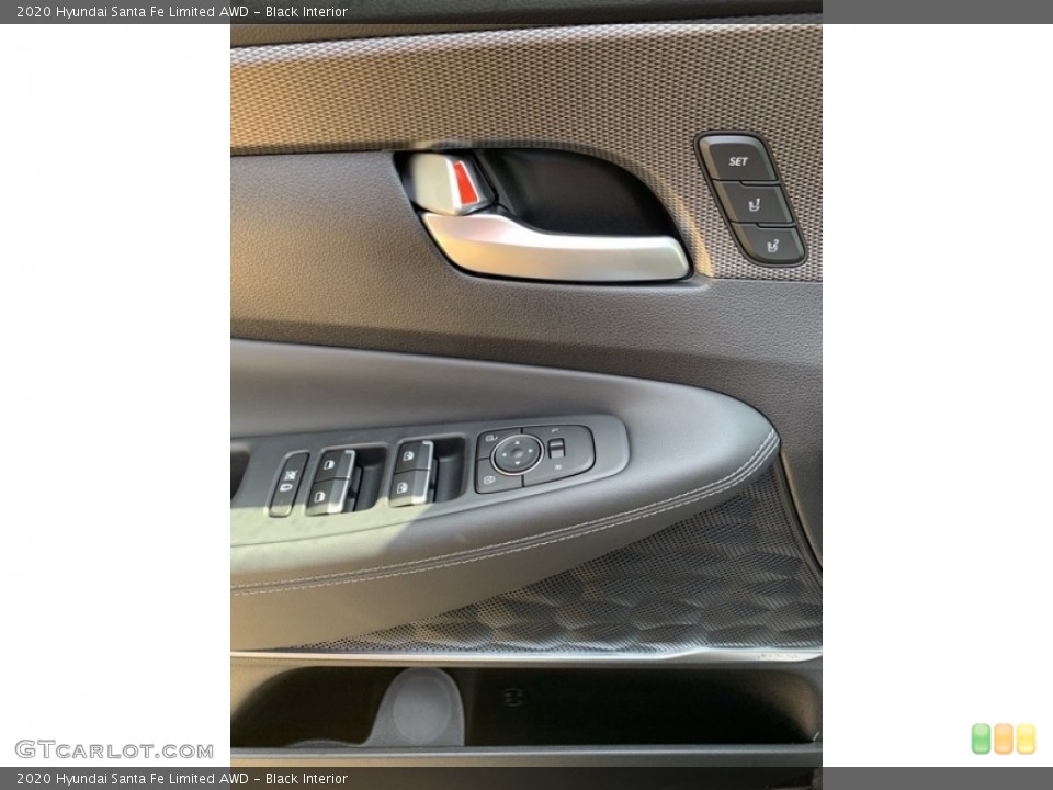 Black Interior Controls for the 2020 Hyundai Santa Fe Limited AWD #134740695
