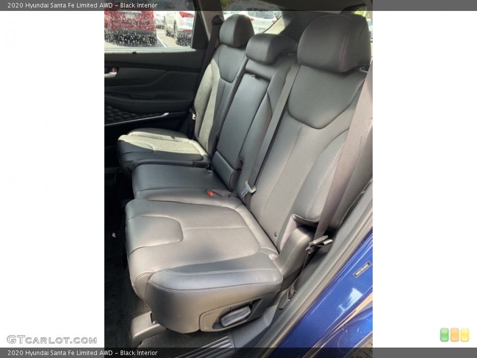Black Interior Rear Seat for the 2020 Hyundai Santa Fe Limited AWD #134740794
