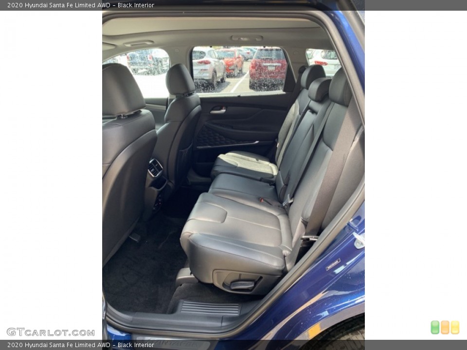 Black Interior Rear Seat for the 2020 Hyundai Santa Fe Limited AWD #134740803