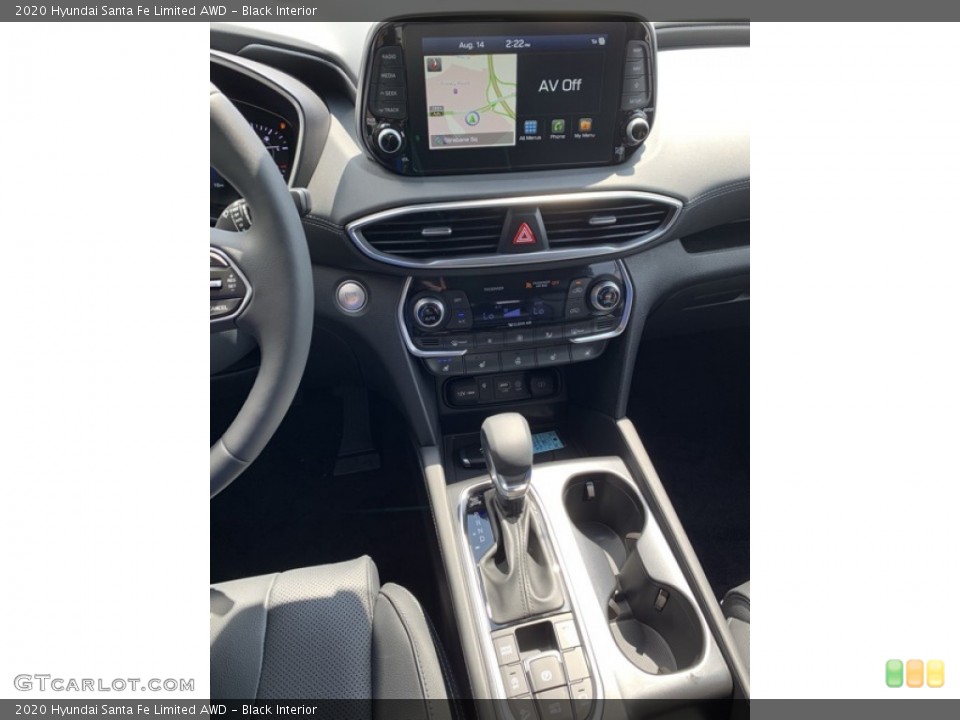 Black Interior Controls for the 2020 Hyundai Santa Fe Limited AWD #134740980