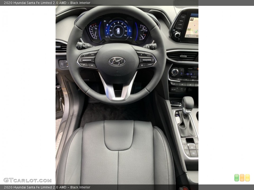 Black Interior Steering Wheel for the 2020 Hyundai Santa Fe Limited 2.0 AWD #134741565