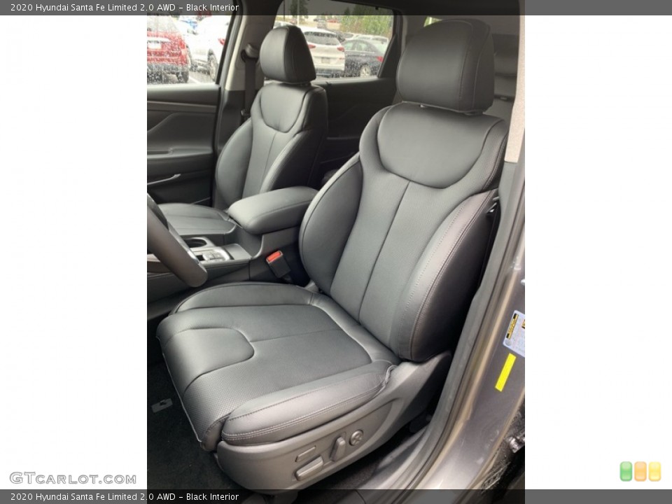 Black Interior Front Seat for the 2020 Hyundai Santa Fe Limited 2.0 AWD #134741574