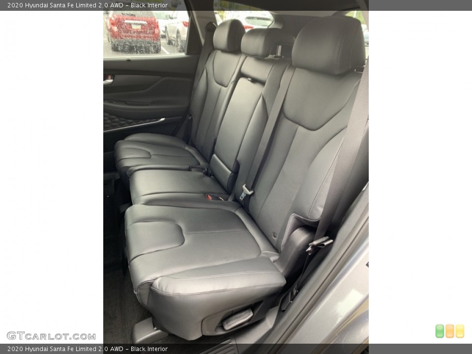 Black Interior Rear Seat for the 2020 Hyundai Santa Fe Limited 2.0 AWD #134741607