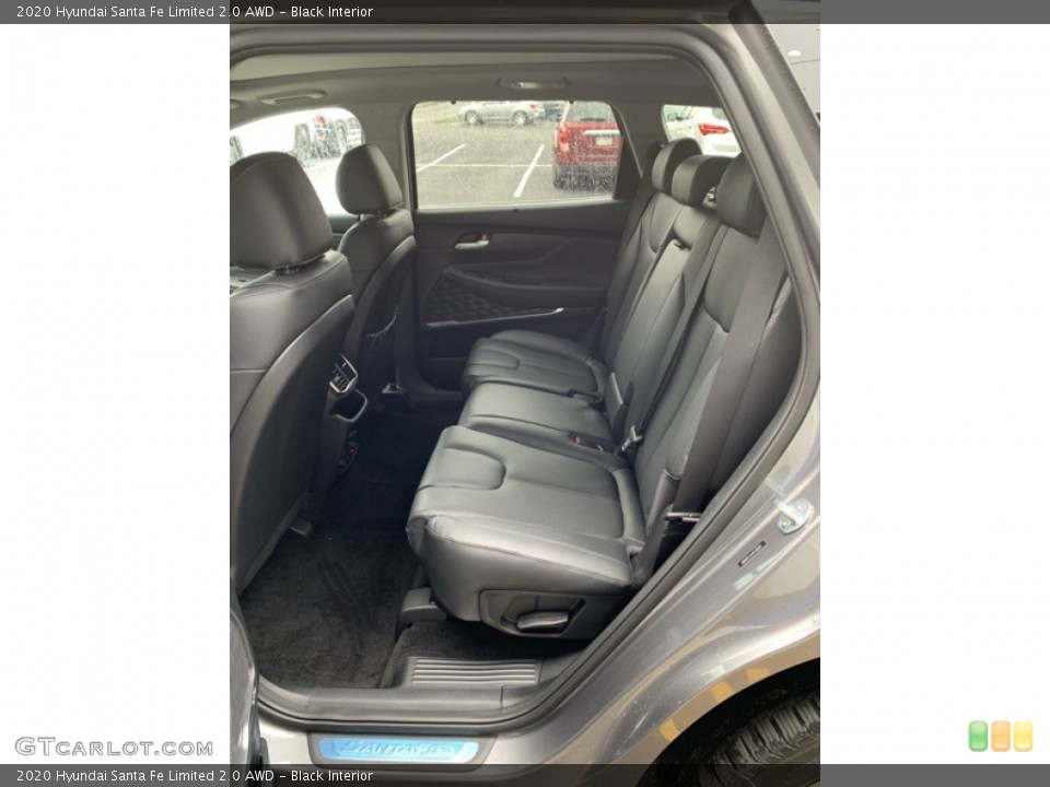 Black Interior Rear Seat for the 2020 Hyundai Santa Fe Limited 2.0 AWD #134741613