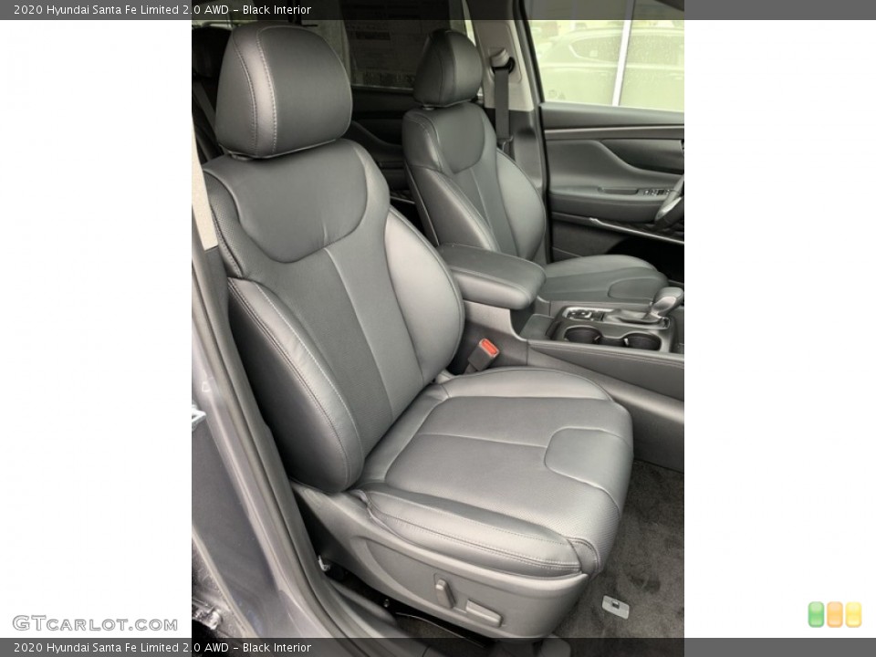 Black Interior Front Seat for the 2020 Hyundai Santa Fe Limited 2.0 AWD #134741682