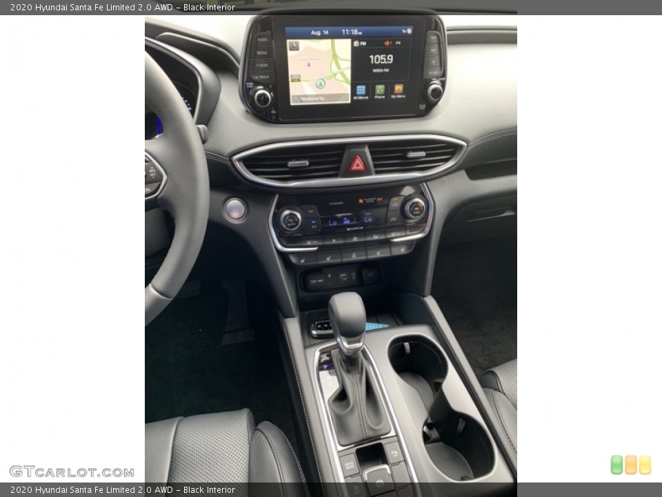 Black Interior Controls for the 2020 Hyundai Santa Fe Limited 2.0 AWD #134741712