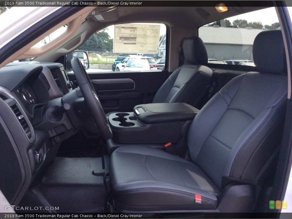 Black/Diesel Gray Interior Photo for the 2019 Ram 3500 Tradesman Regular Cab Chassis #134746635