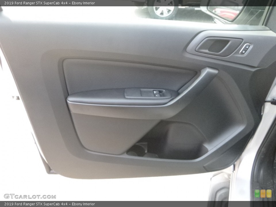 Ebony Interior Door Panel for the 2019 Ford Ranger STX SuperCab 4x4 #134748204