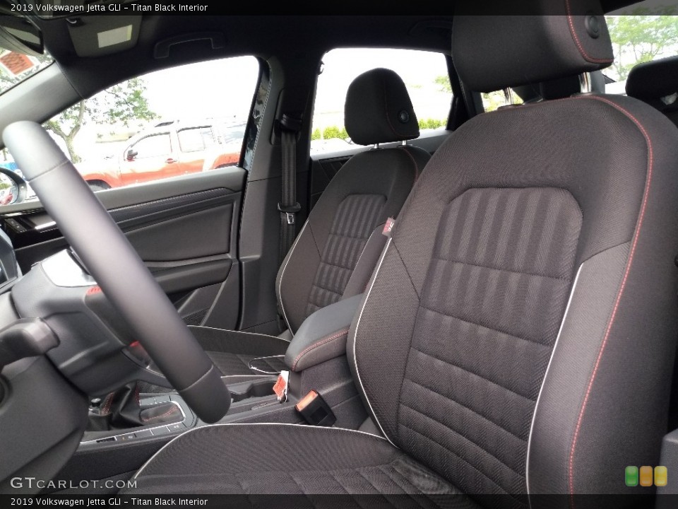 Titan Black Interior Front Seat for the 2019 Volkswagen Jetta GLI #134749238