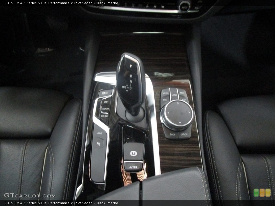 Black Interior Transmission for the 2019 BMW 5 Series 530e iPerformance xDrive Sedan #134752362