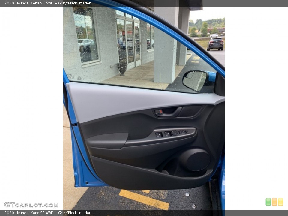 Gray/Black Interior Door Panel for the 2020 Hyundai Kona SE AWD #134757123