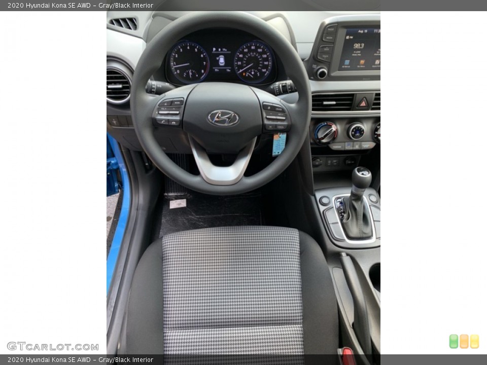 Gray/Black Interior Steering Wheel for the 2020 Hyundai Kona SE AWD #134757183