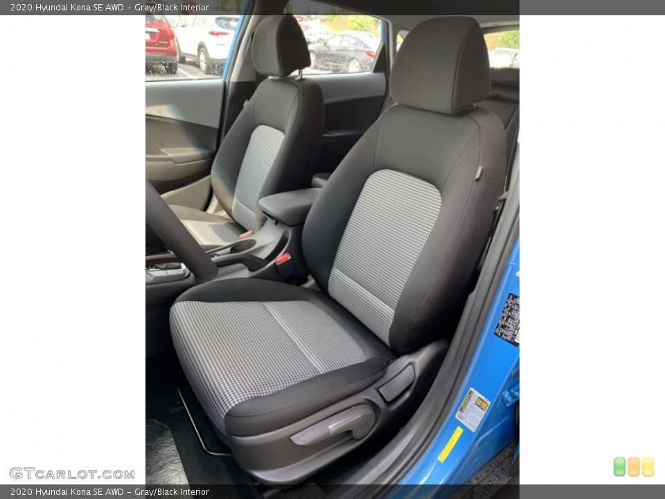 Gray/Black Interior Front Seat for the 2020 Hyundai Kona SE AWD #134757204