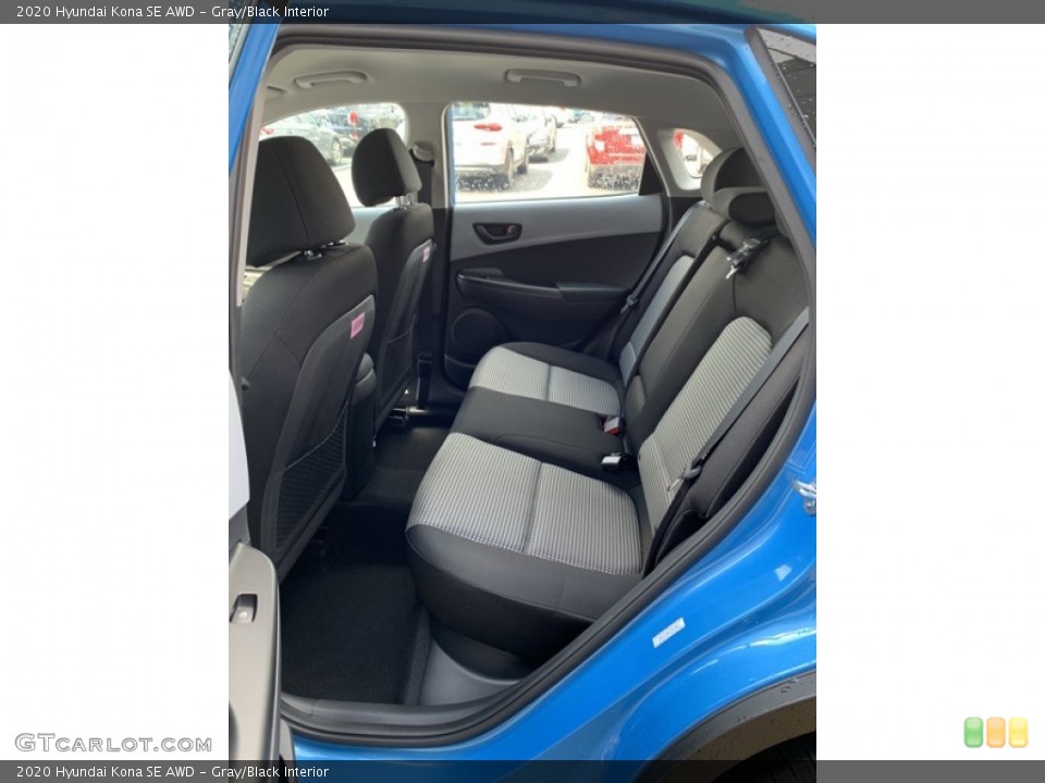 Gray/Black Interior Rear Seat for the 2020 Hyundai Kona SE AWD #134757315