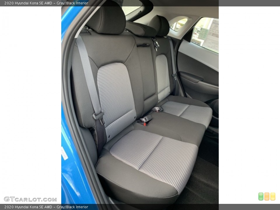 Gray/Black Interior Rear Seat for the 2020 Hyundai Kona SE AWD #134757393