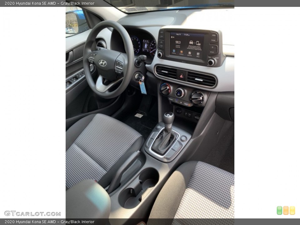 Gray/Black Interior Dashboard for the 2020 Hyundai Kona SE AWD #134757471
