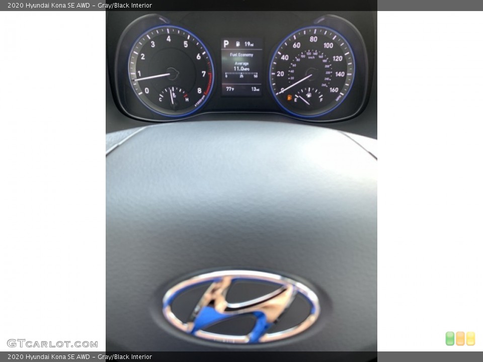 Gray/Black Interior Gauges for the 2020 Hyundai Kona SE AWD #134757507