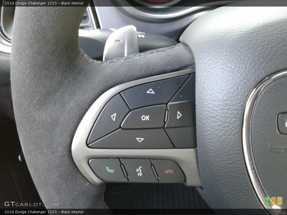 Black Interior Steering Wheel for the 2019 Dodge Challenger 1320 #134759319