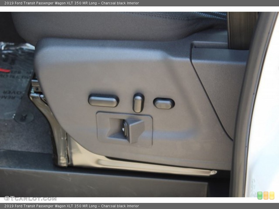 Charcoal black Interior Controls for the 2019 Ford Transit Passenger Wagon XLT 350 MR Long #134760207