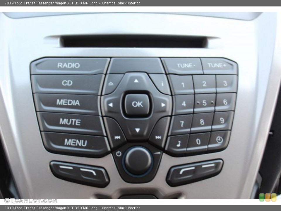 Charcoal black Interior Controls for the 2019 Ford Transit Passenger Wagon XLT 350 MR Long #134760249