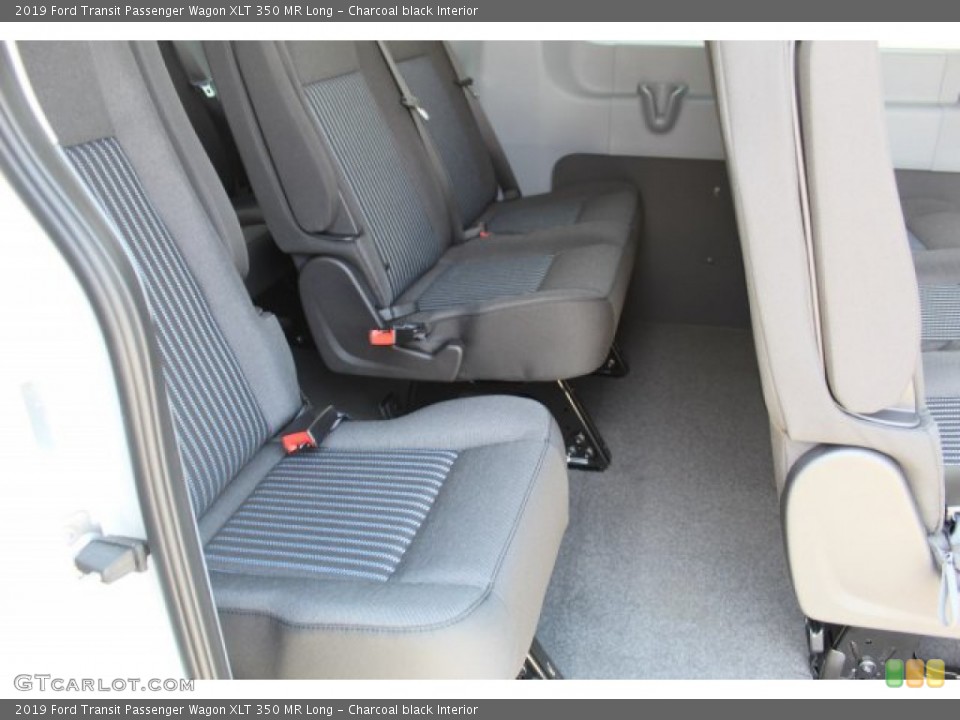 Charcoal black Interior Rear Seat for the 2019 Ford Transit Passenger Wagon XLT 350 MR Long #134760282