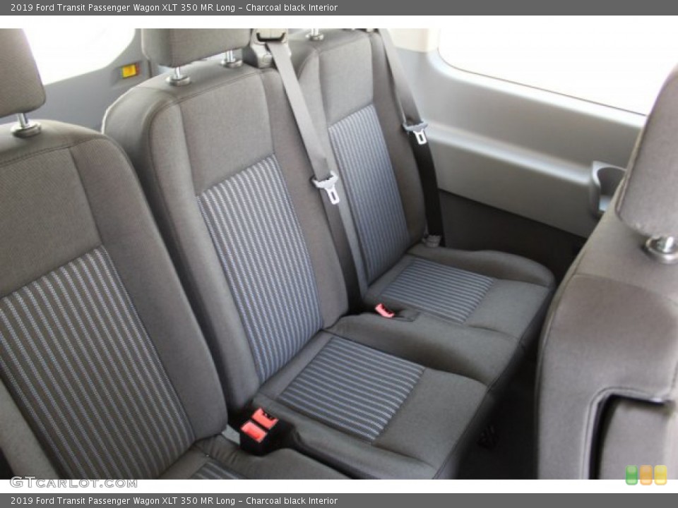 Charcoal black Interior Rear Seat for the 2019 Ford Transit Passenger Wagon XLT 350 MR Long #134760291