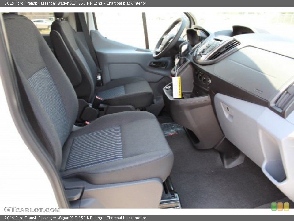 Charcoal black Interior Front Seat for the 2019 Ford Transit Passenger Wagon XLT 350 MR Long #134760315
