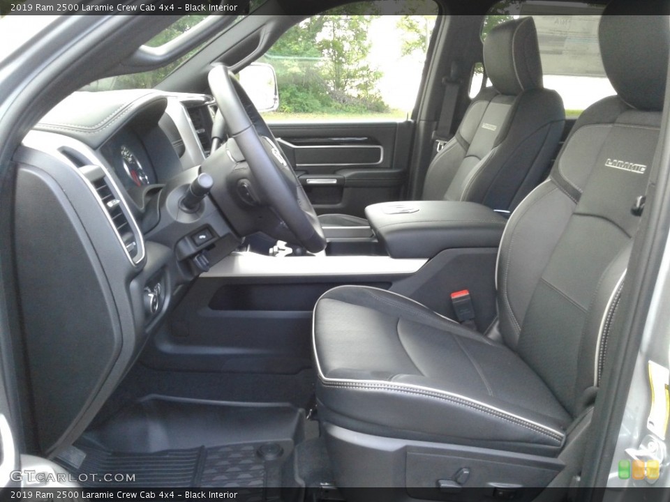 Black Interior Front Seat for the 2019 Ram 2500 Laramie Crew Cab 4x4 #134760810