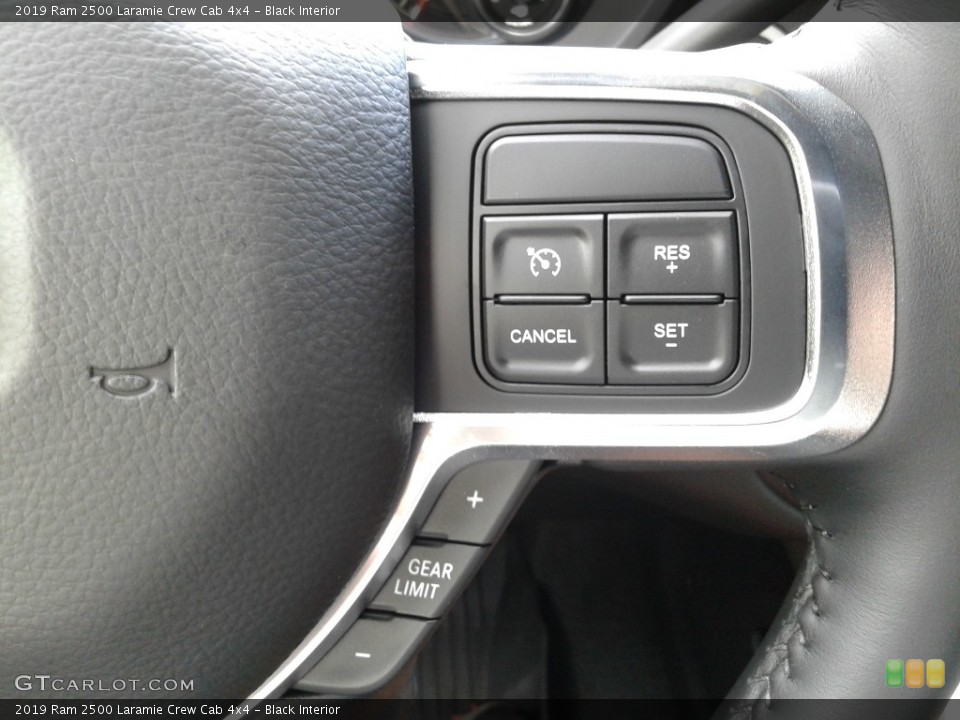 Black Interior Steering Wheel for the 2019 Ram 2500 Laramie Crew Cab 4x4 #134760993