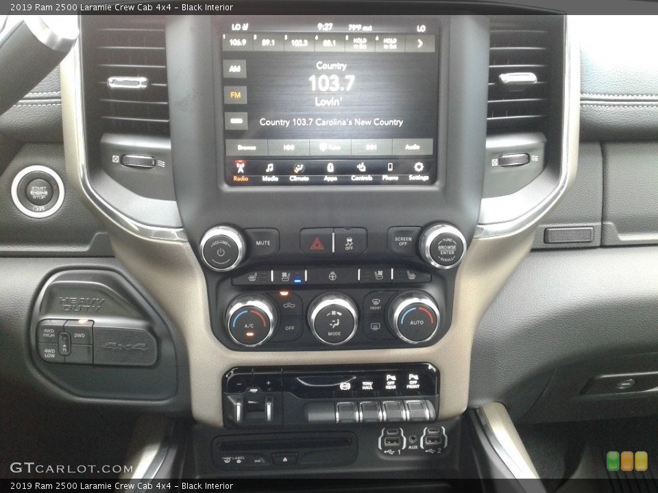 Black Interior Controls for the 2019 Ram 2500 Laramie Crew Cab 4x4 #134761030