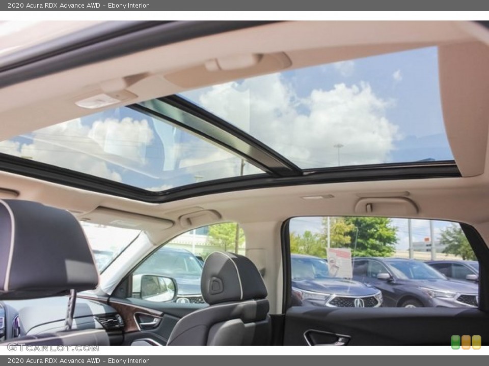 Ebony Interior Sunroof for the 2020 Acura RDX Advance AWD #134764995