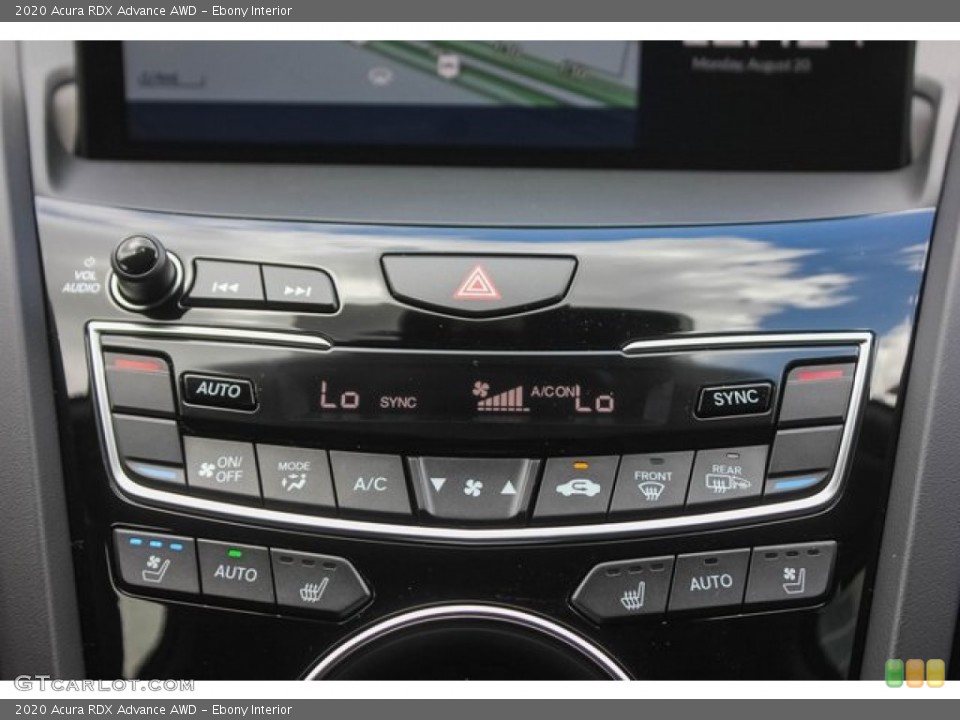 Ebony Interior Controls for the 2020 Acura RDX Advance AWD #134765085