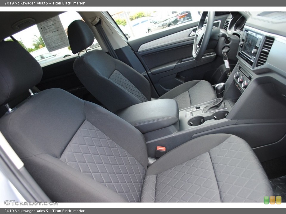 Titan Black Interior Front Seat for the 2019 Volkswagen Atlas S #134768862