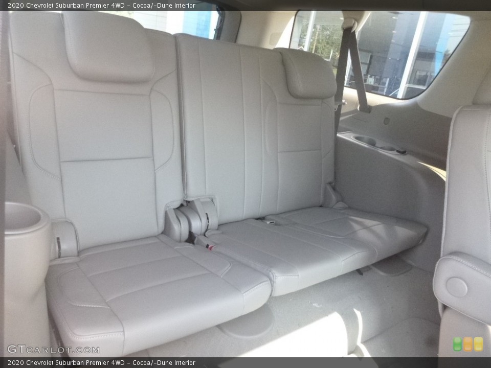 Cocoa/­Dune Interior Rear Seat for the 2020 Chevrolet Suburban Premier 4WD #134770920