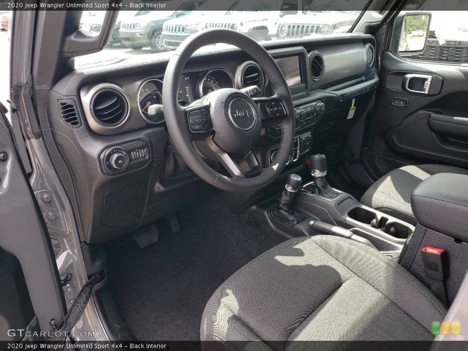 Black Interior Dashboard for the 2020 Jeep Wrangler Unlimited Sport 4x4 #134773818