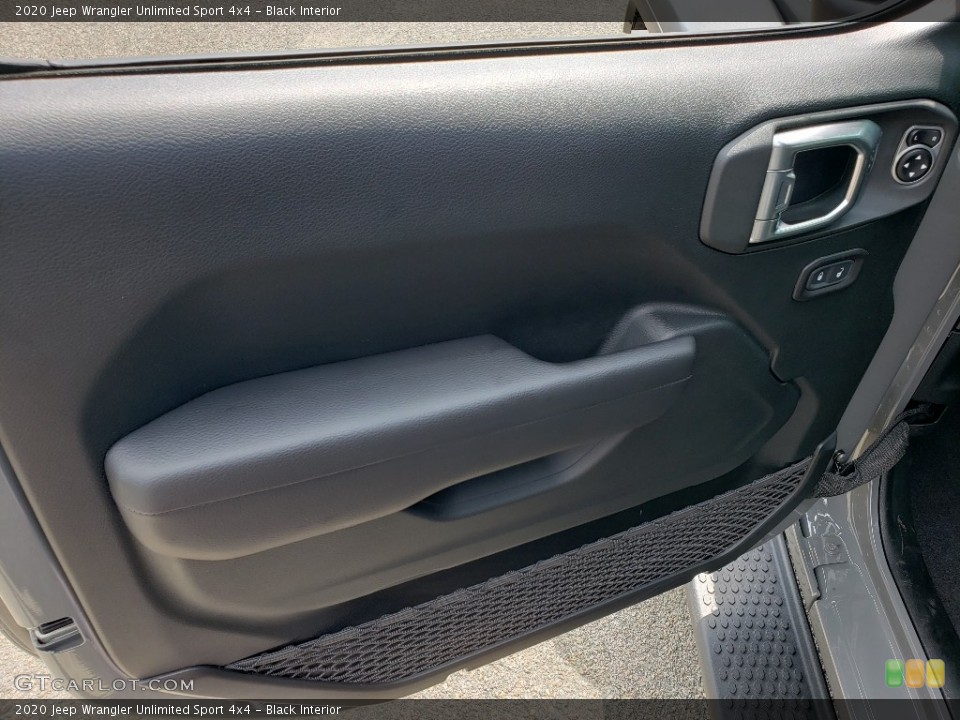 Black Interior Door Panel for the 2020 Jeep Wrangler Unlimited Sport 4x4 #134773848