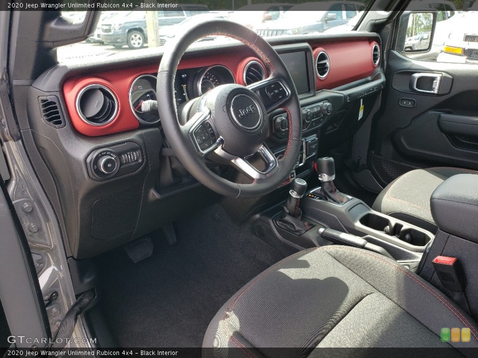 Black Interior Dashboard for the 2020 Jeep Wrangler Unlimited Rubicon 4x4 #134774469