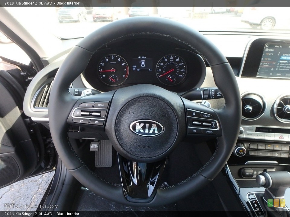 Black Interior Steering Wheel for the 2019 Kia Stinger 2.0L AWD #134778048