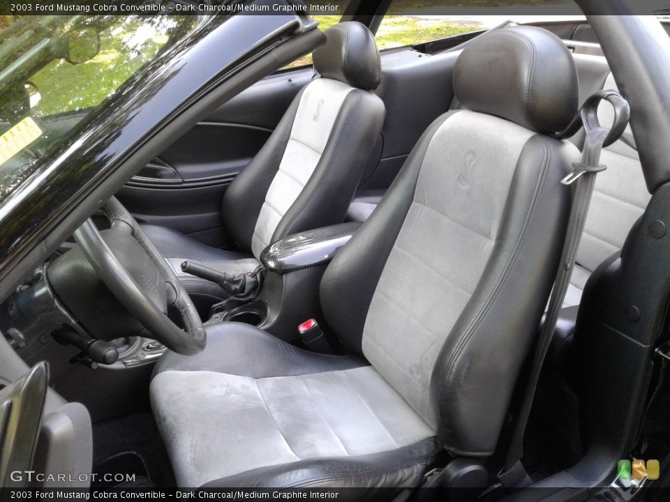 Dark Charcoal/Medium Graphite Interior Photo for the 2003 Ford Mustang Cobra Convertible #134779218