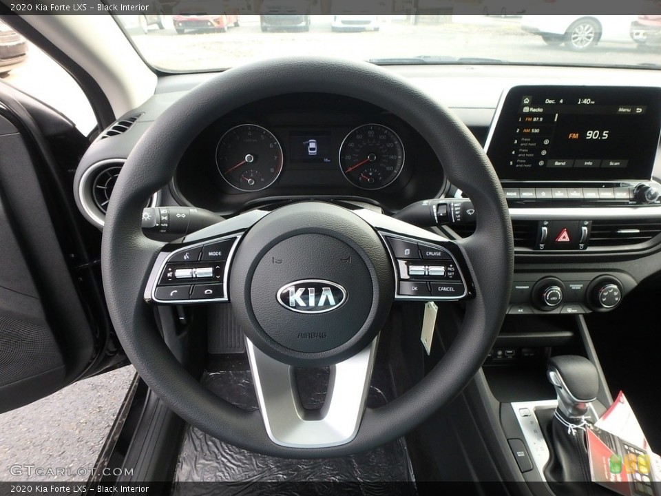 Black Interior Steering Wheel for the 2020 Kia Forte LXS #134779569