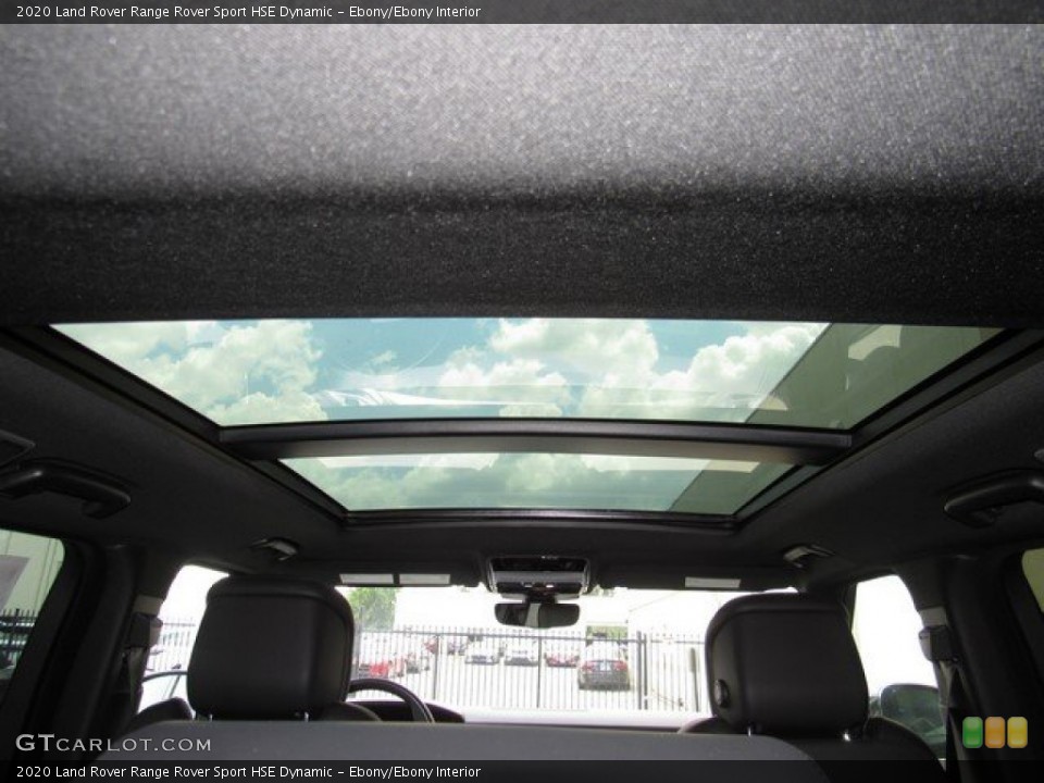 Ebony/Ebony Interior Sunroof for the 2020 Land Rover Range Rover Sport HSE Dynamic #134780277
