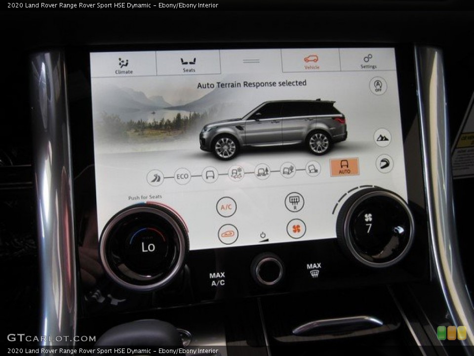 Ebony/Ebony Interior Controls for the 2020 Land Rover Range Rover Sport HSE Dynamic #134780505