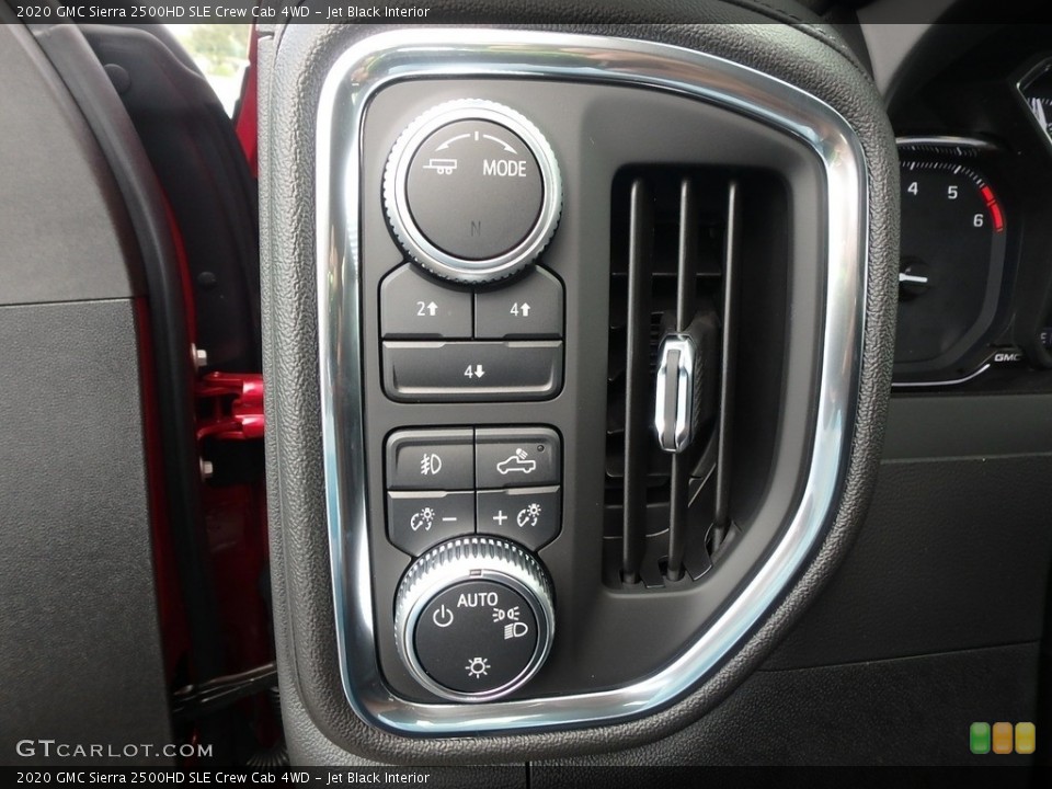 Jet Black Interior Controls for the 2020 GMC Sierra 2500HD SLE Crew Cab 4WD #134780517