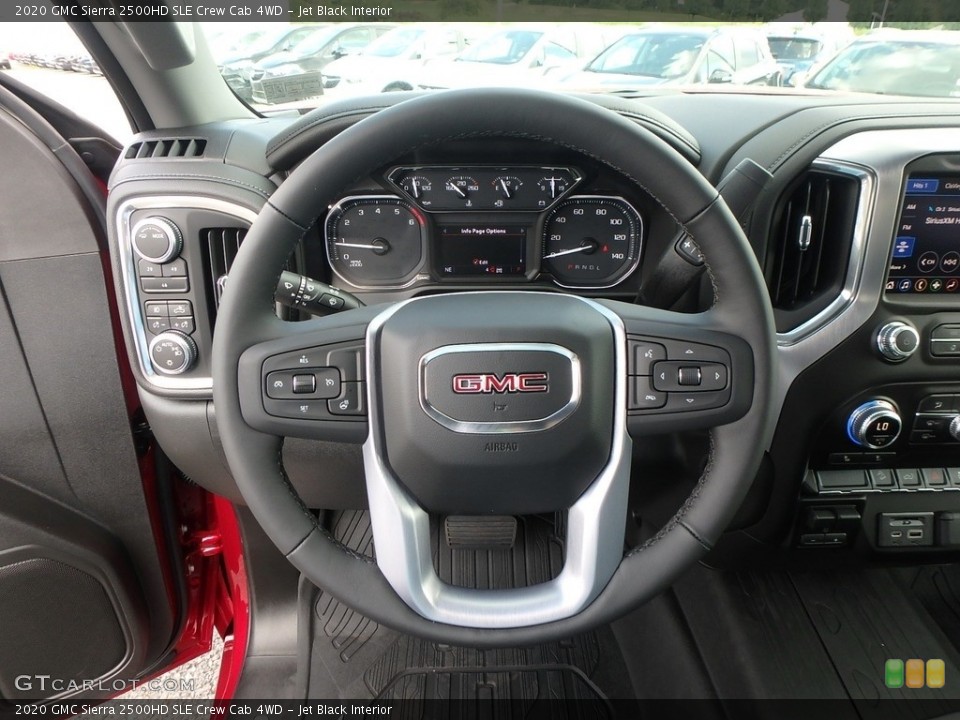 Jet Black Interior Steering Wheel for the 2020 GMC Sierra 2500HD SLE Crew Cab 4WD #134780586
