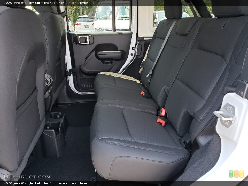 Black Interior Rear Seat for the 2020 Jeep Wrangler Unlimited Sport 4x4 #134784598