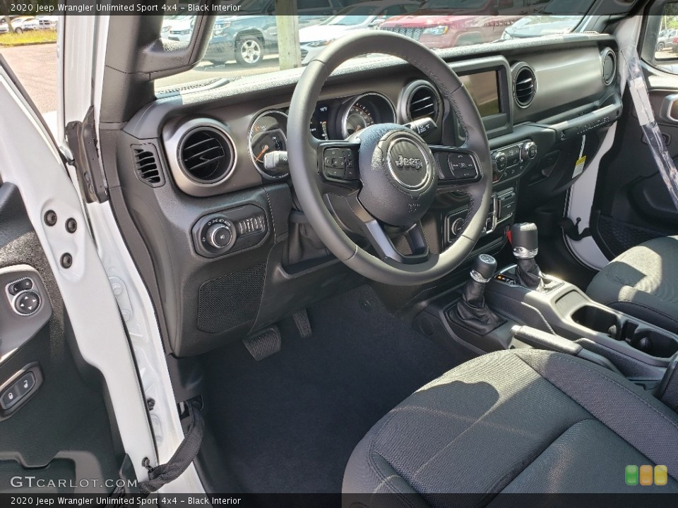 Black Interior Front Seat for the 2020 Jeep Wrangler Unlimited Sport 4x4 #134784622